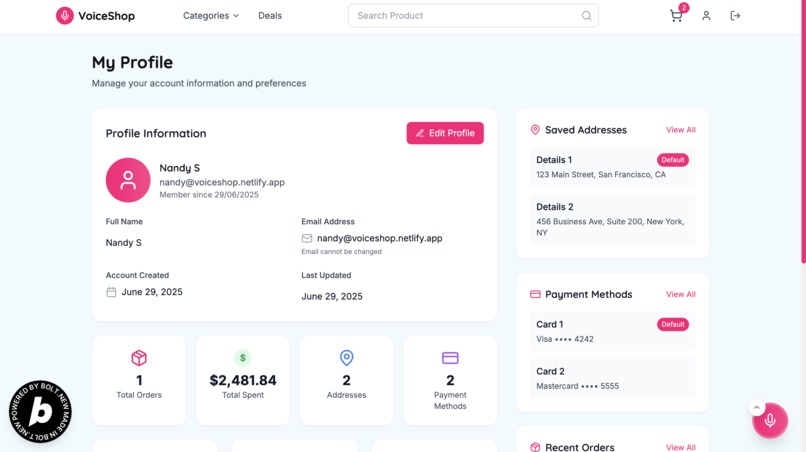 VoiceShop - The Future of Voice Commerce – screenshot 2