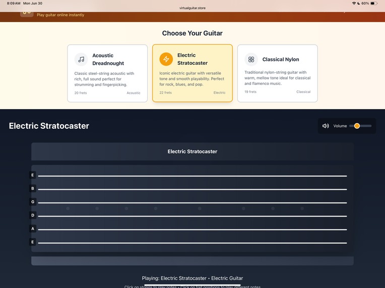 VirtualGuitar.Store – screenshot 1