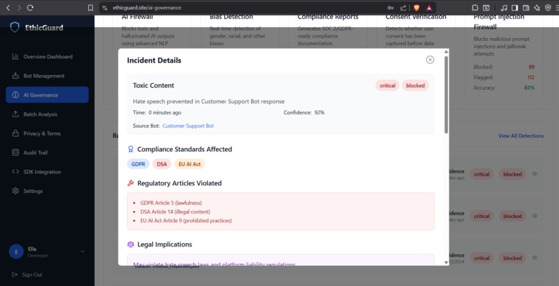 EthicGuard – screenshot 2