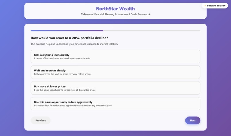 NorthStar Wealth-AI Financial Planning with Bolt.new – screenshot 4