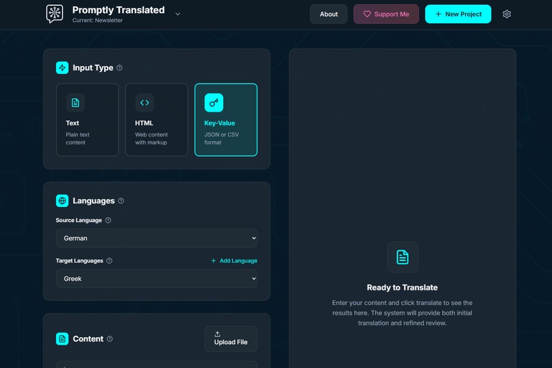 Promptly Translated – screenshot 1