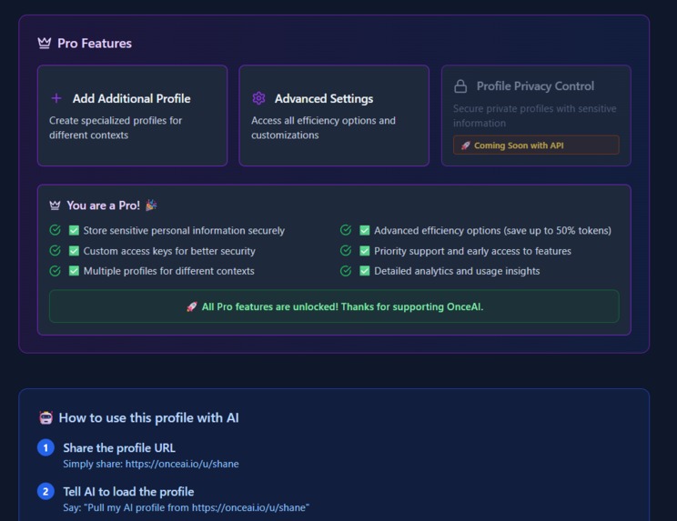 OnceAI – screenshot 1