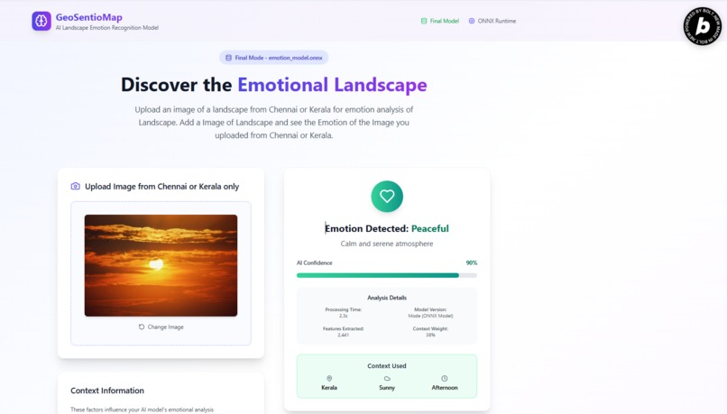 GeoSentioMap: Context Aware Emotional Mapping Public Spaces – screenshot 1
