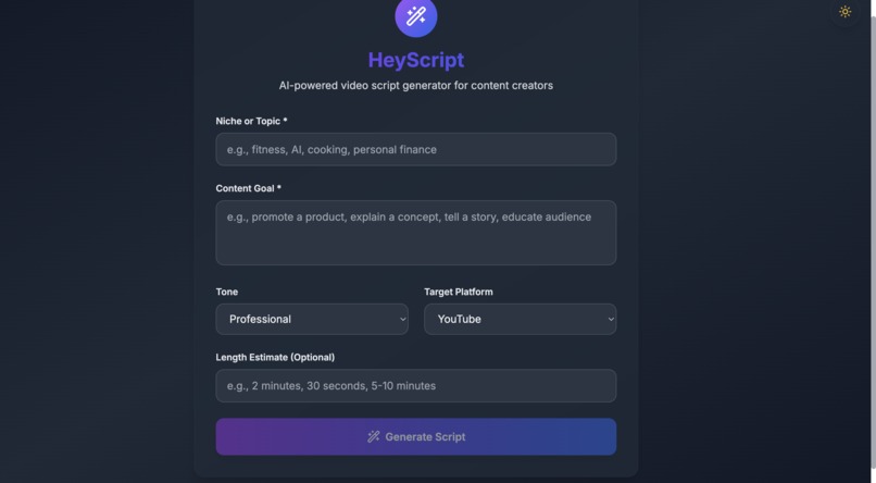 HeyScript – screenshot 1