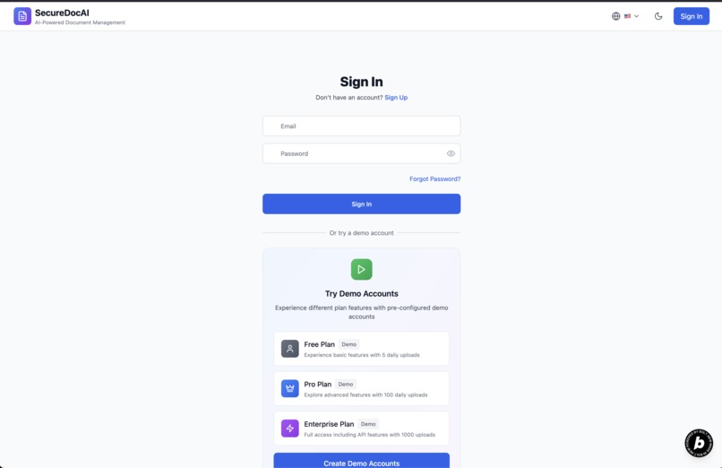 SecureDocAI - AI-Powered Document Management System – screenshot 2