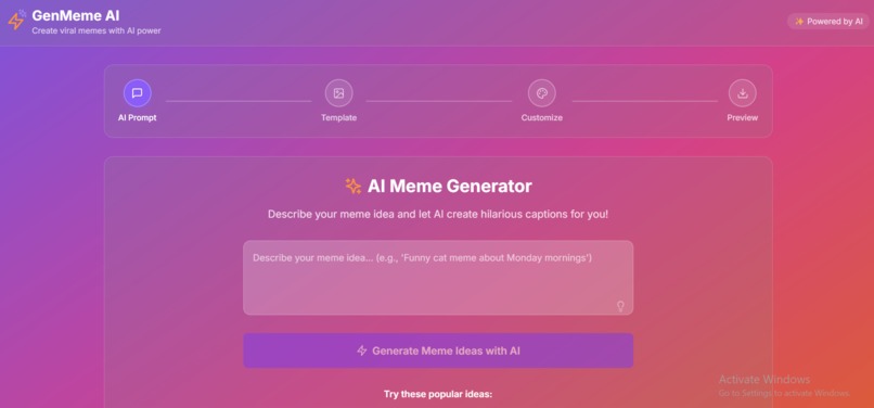 Ai meme generator – screenshot 1