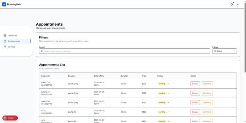 AI-Powered Booking System for Service Businesses – screenshot 2