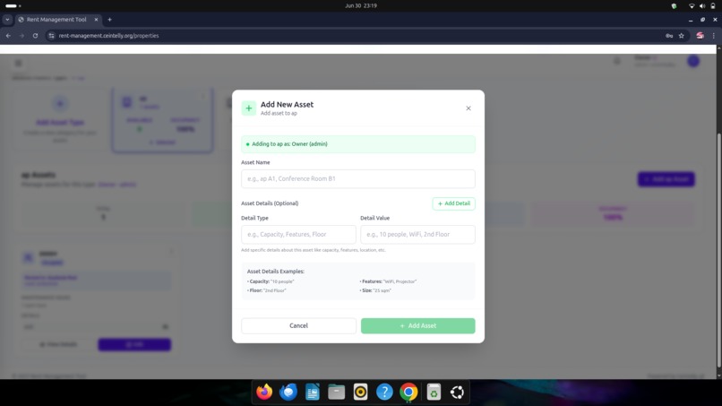 Rental Management System – screenshot 7