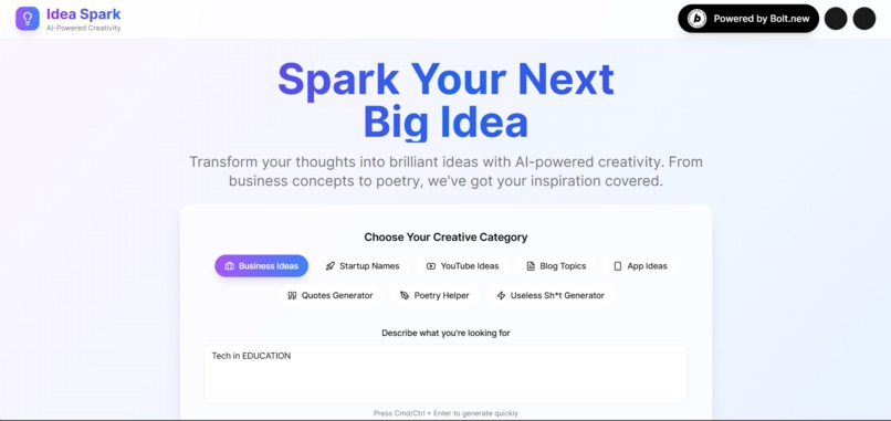 Idea Spark – screenshot 1