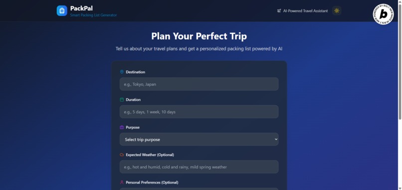 PackPal  – screenshot 1