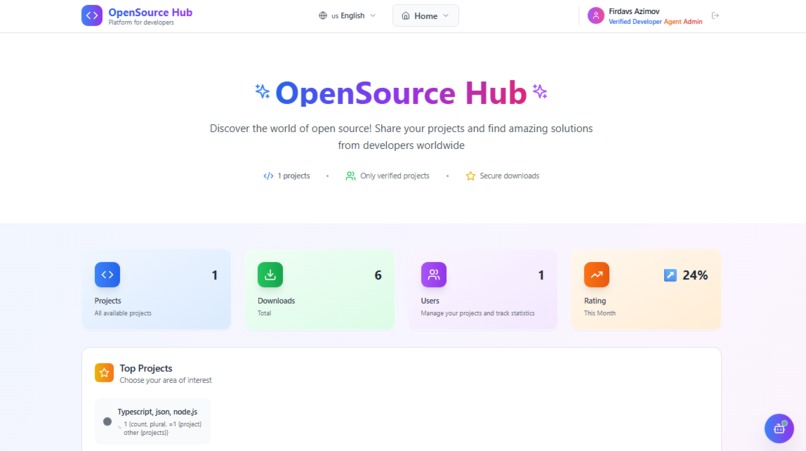 OpenSource Hub – screenshot 2