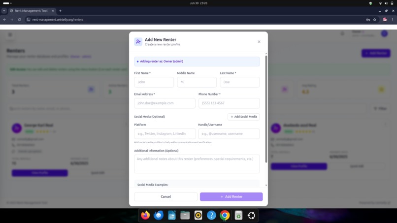 Rental Management System – screenshot 11