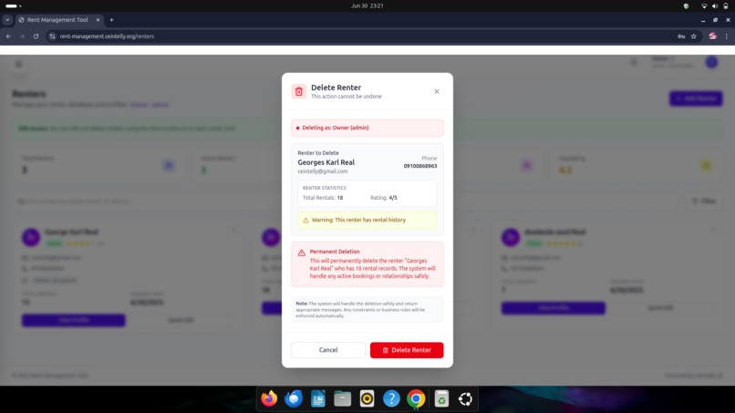 Rental Management System – screenshot 13