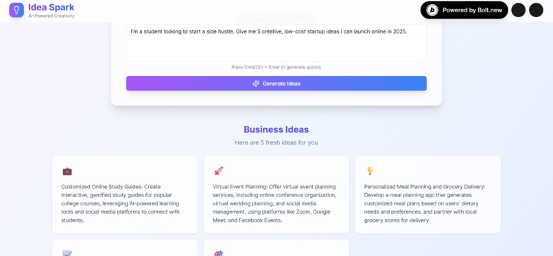 Idea Spark – screenshot 2
