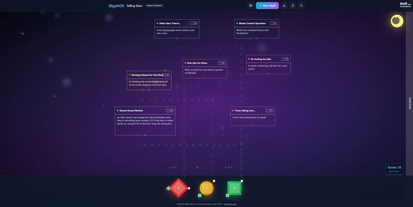 GlyphOS Falling Stars – screenshot 6