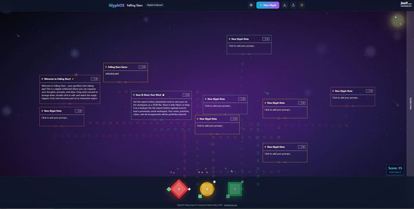 GlyphOS Falling Stars – screenshot 8
