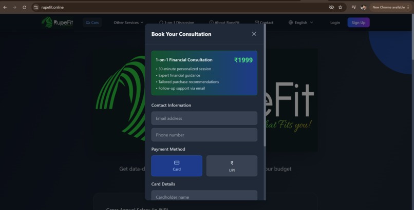 RupeFit – screenshot 1