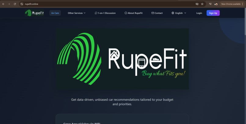 RupeFit – screenshot 2
