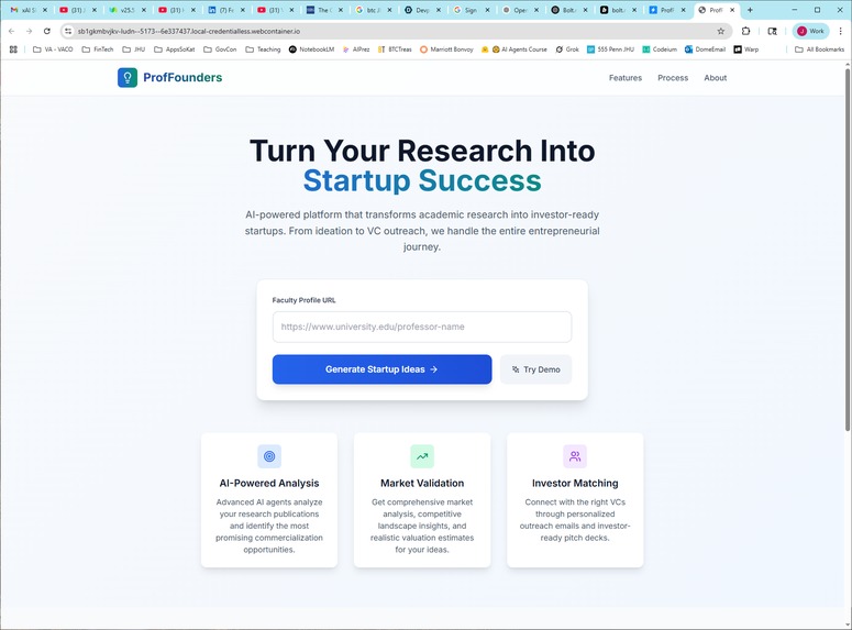 ProfFounders - For thoughtful, academic founders – screenshot 1