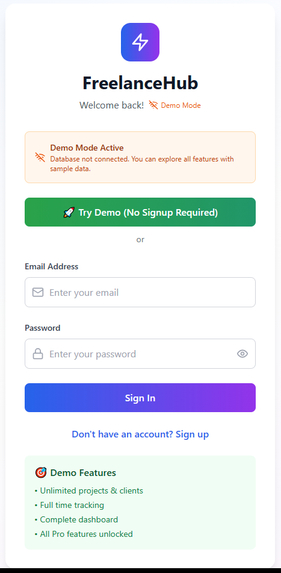 FreelanceHub – screenshot 1