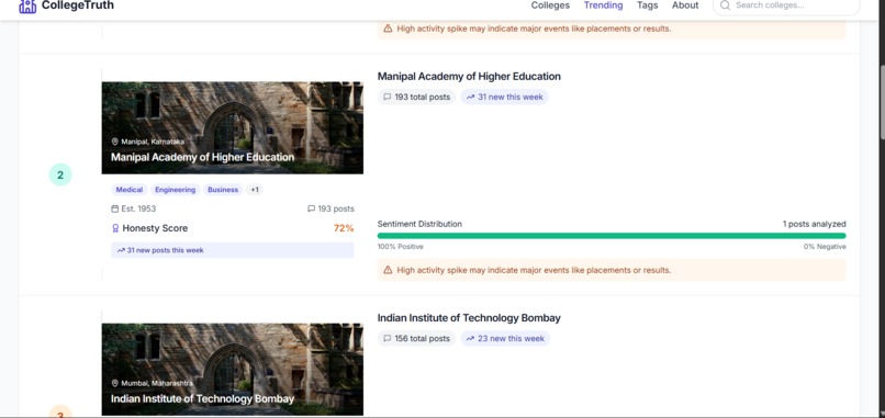college truth wall – screenshot 3