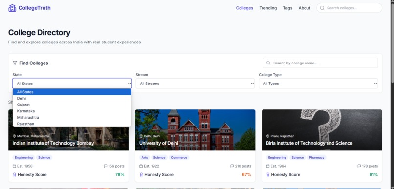 college truth wall – screenshot 4