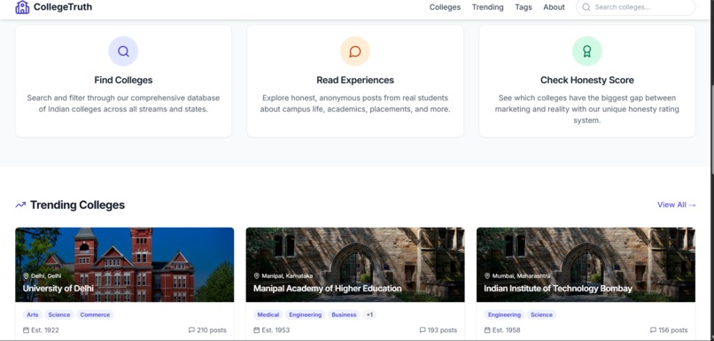 college truth wall – screenshot 5