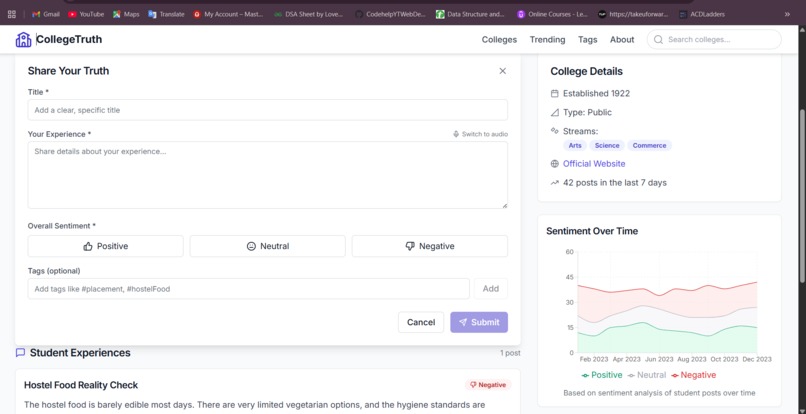 college truth wall – screenshot 7