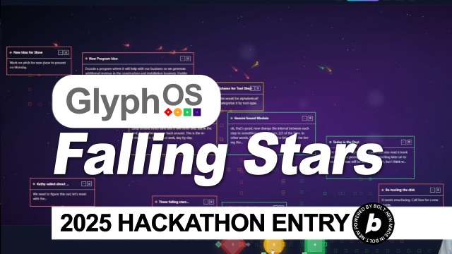 GlyphOS Falling Stars – screenshot 1