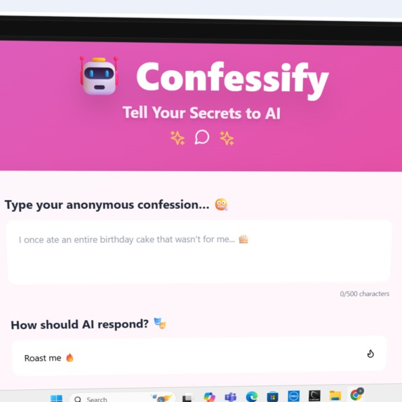 Confessify – Anonymous AI Confession Booth – screenshot 3