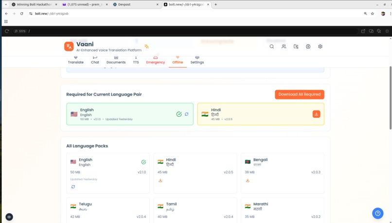 Vaani – Voice Translation App – screenshot 3