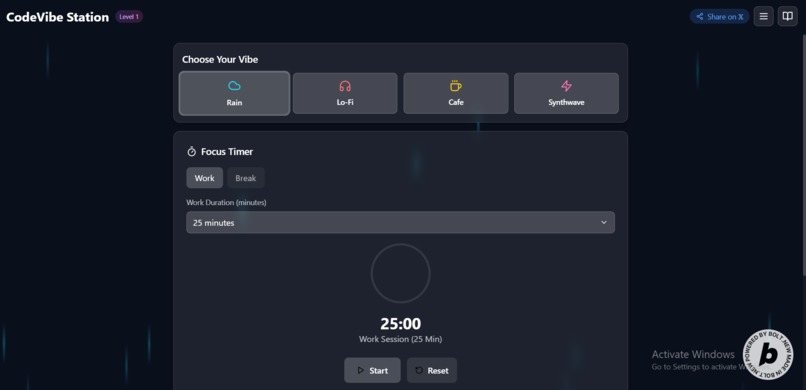 code-vibe-station – screenshot 3