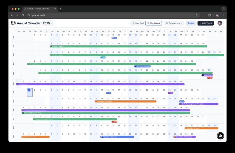 AnuCal – screenshot 2