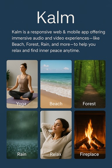 Kalm -find your inner peace through immersive audio & video – screenshot 2