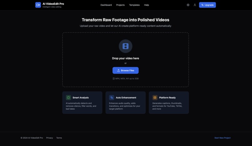 AI VideoEdit Pro – screenshot 1
