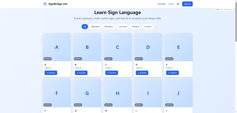 SignBridge Lite: Empowering Silent Voices – screenshot 4