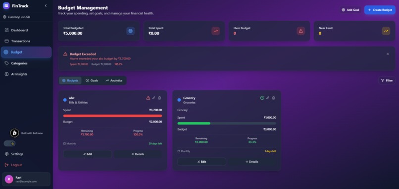 FinTrack – screenshot 3
