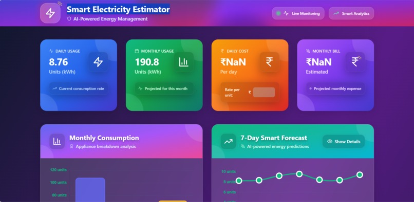 Smart Electricity Estimator – screenshot 1