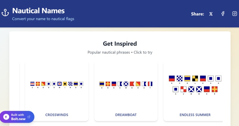 Nautical Names – screenshot 1