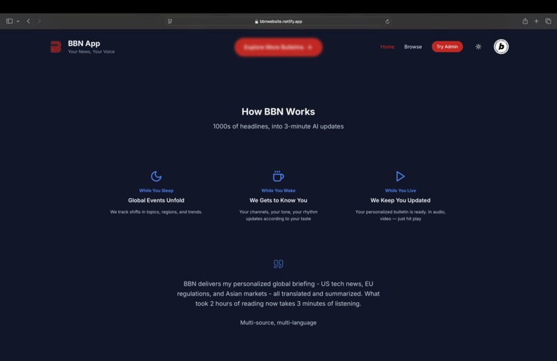 BBN News – screenshot 1