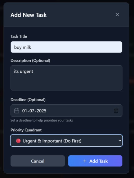 Eisenhower Matrix – screenshot 4