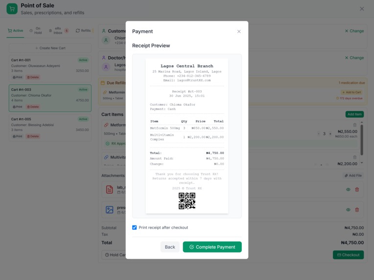 Trust RX - Multichain Pharmacy Management System. – screenshot 17