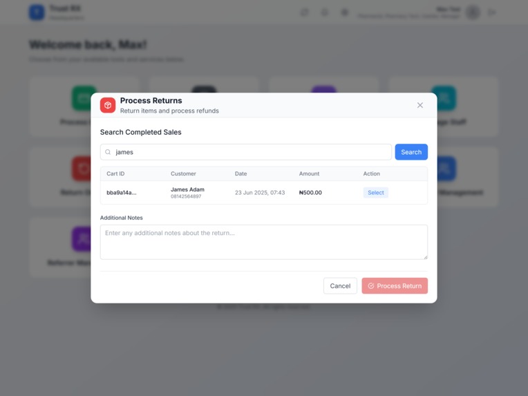 Trust RX - Multichain Pharmacy Management System. – screenshot 20