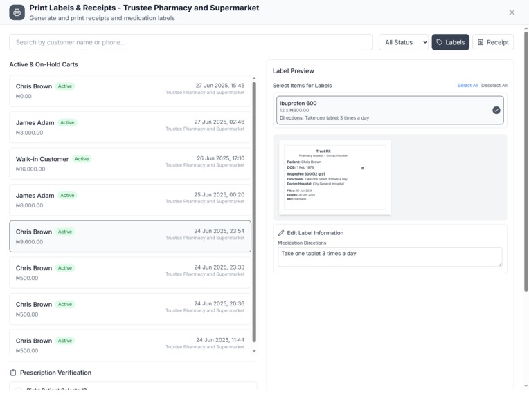 Trust RX - Multichain Pharmacy Management System. – screenshot 21