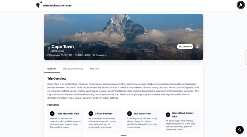 Where Do I Vacation – screenshot 4