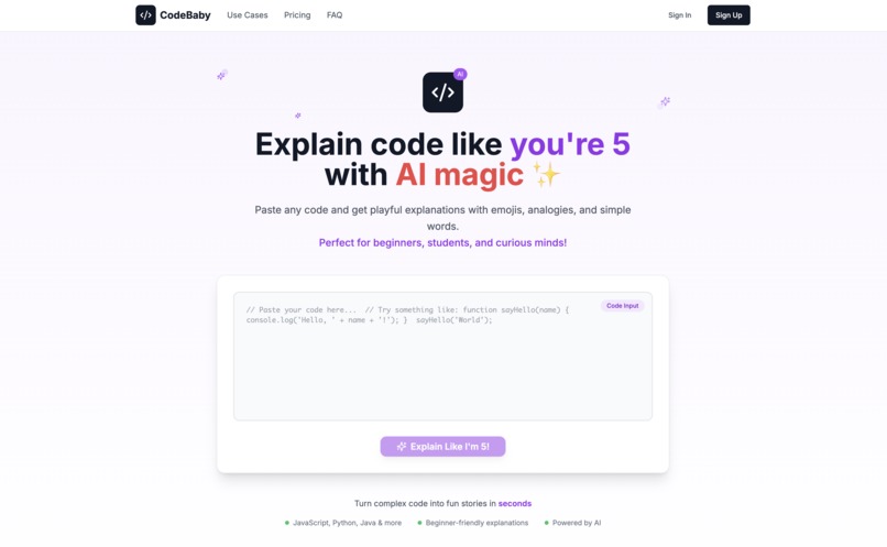 CodeBaby – screenshot 1