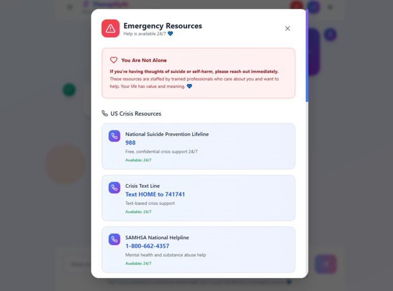 TherapifyAI – screenshot 1