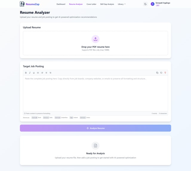ResumeZap – screenshot 4