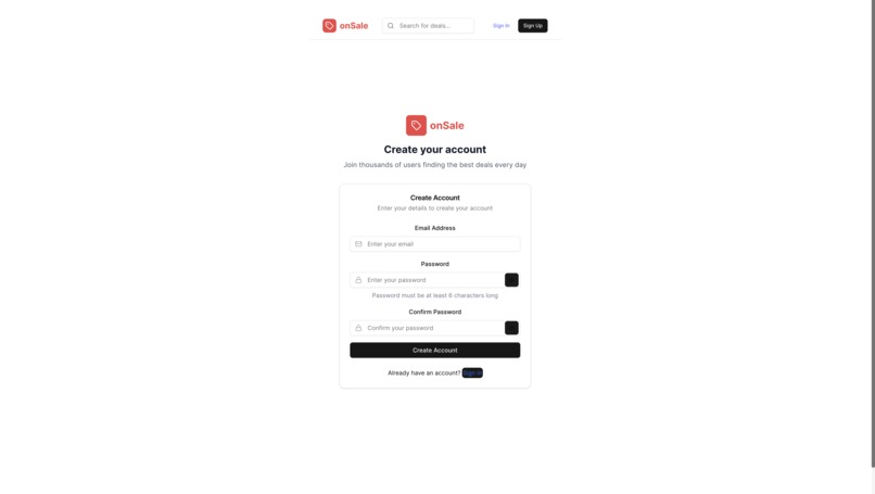 OnSale – screenshot 1