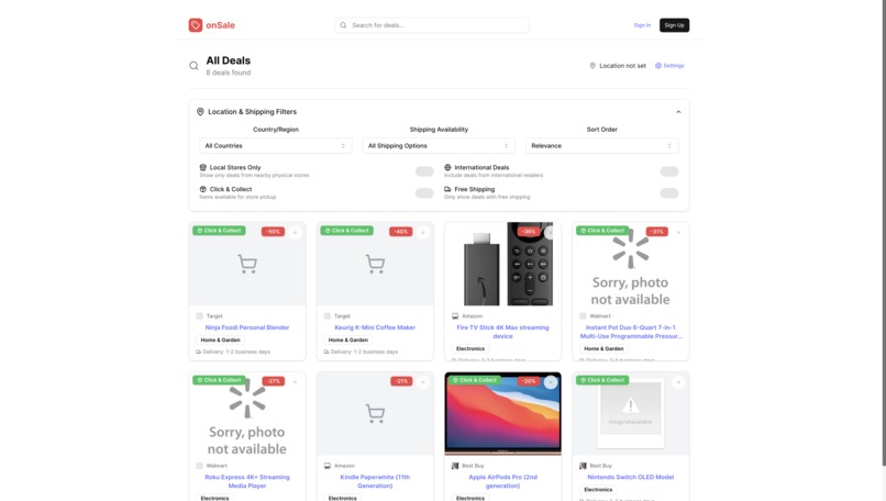 OnSale – screenshot 3